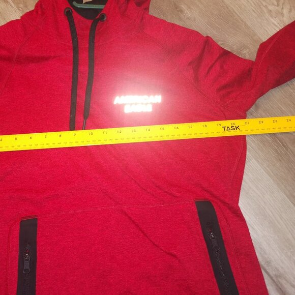American Eagle Outfitters Flex Ladies Size Small Red Fleece Lined Hoodie - Picture 6 of 6